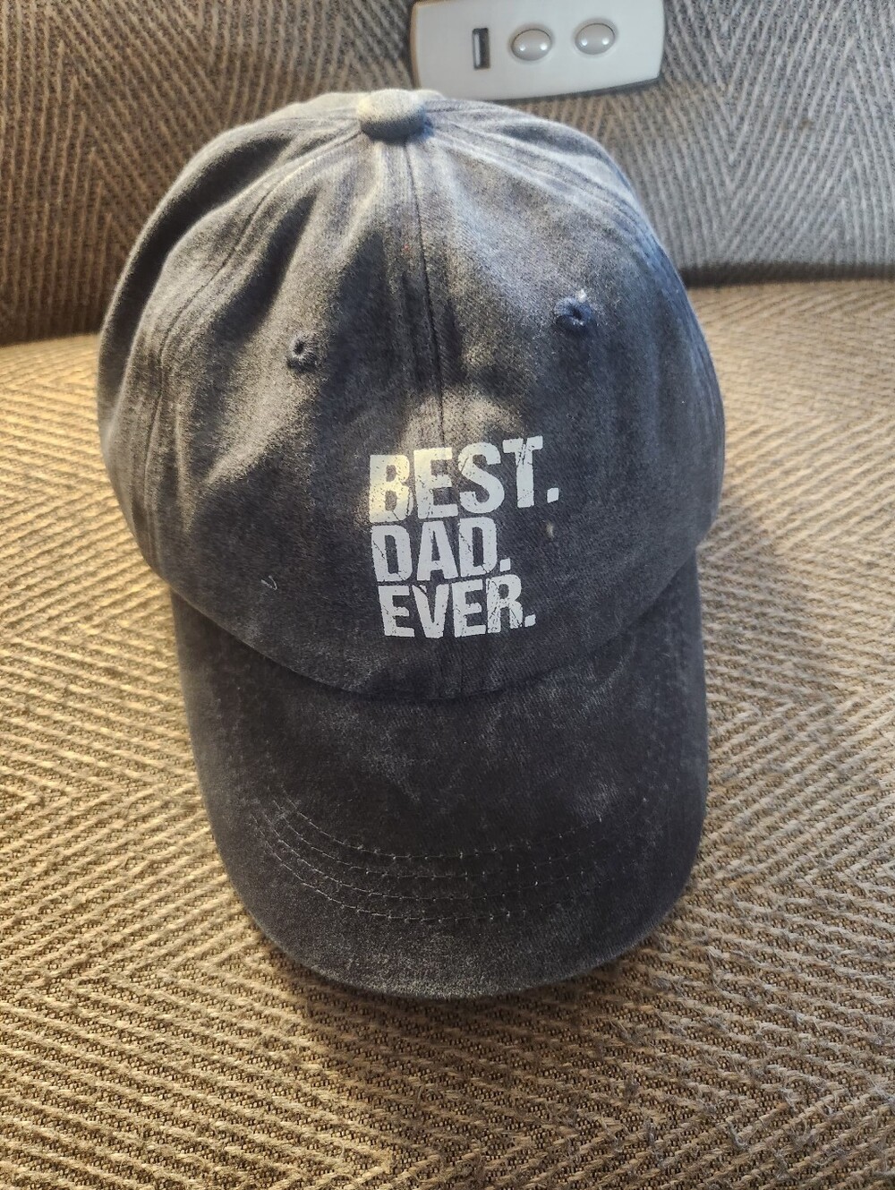 Best. Dad. Ever. Black Cotton Dad Hat